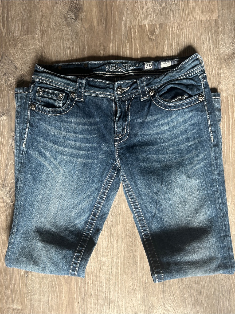 Miss Me jeans size 30, bootcut - Picture 2 of 2